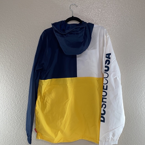 DCSHOECOUSA Mens Pullover Winder-Breaker Hoodie Polyester Blend Size Large NWT - Picture 3 of 7